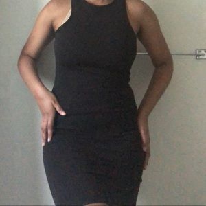 Black Bodycon Midi Dress